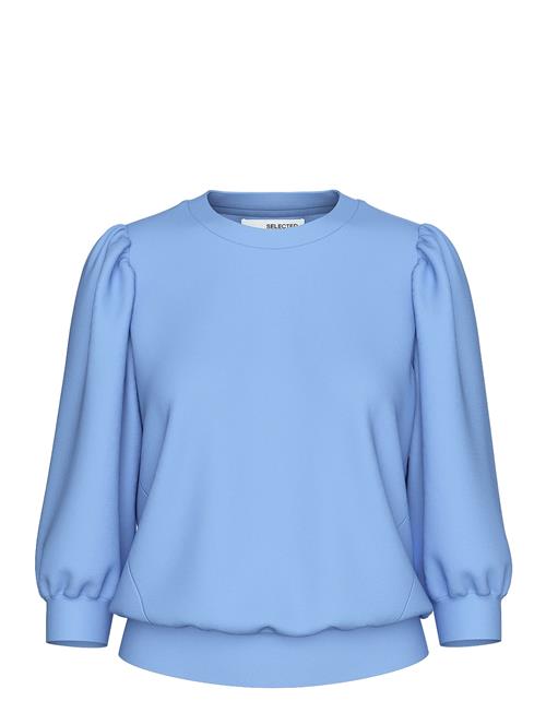 Selected Femme Slftenny 3/4 Sweat Top Noos Selected Femme Blue