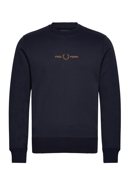 Embroidered Sweatsh Fred Perry Navy