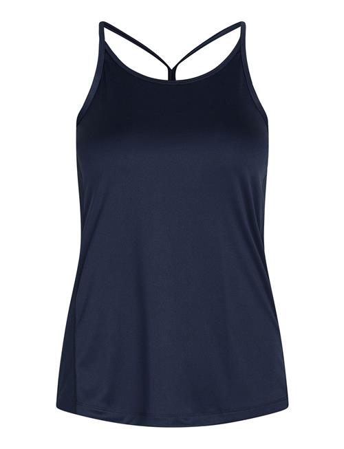 Se Women Sports Strap Top ZEBDIA Navy ved Booztlet