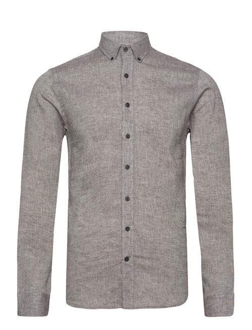 Lindbergh Linen/Cotton Shirt L/S Lindbergh Grey