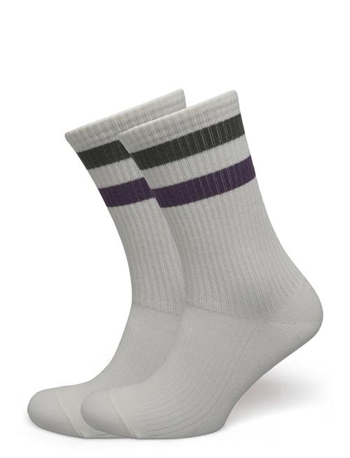 Les Deux Woods Rib Stripe Socks - 2-Pack Les Deux White