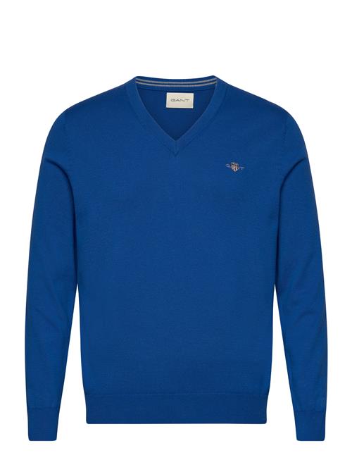 Classic Cotton V-Neck GANT Blue