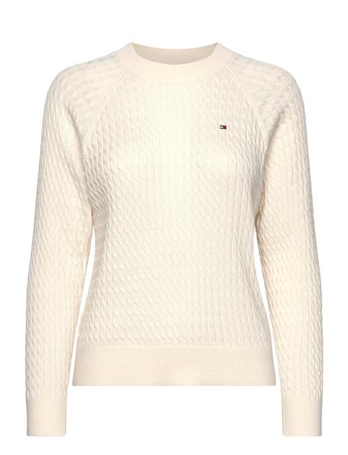 Co Cable C-Nk Sweater Tommy Hilfiger Cream