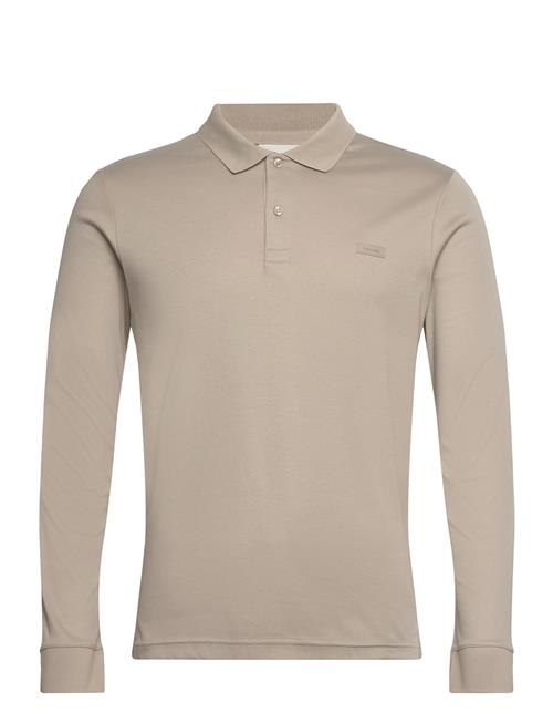 Calvin Klein Liquid Touch Slim Ls Polo Calvin Klein Beige