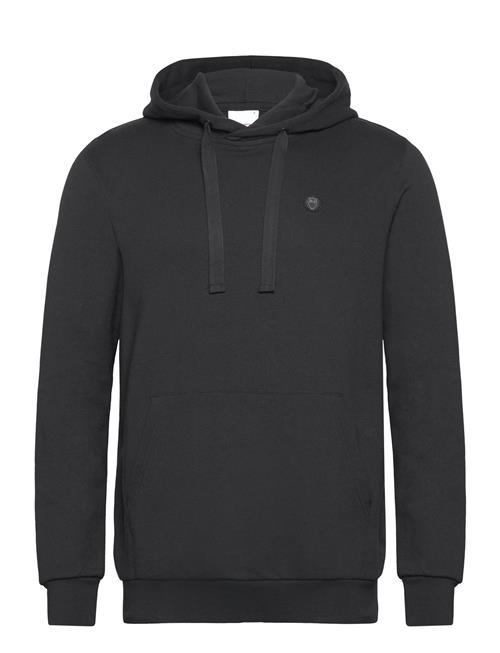 Knowledge Cotton Apparel Hood Basic Badge Sweat - Gots/Vegan Knowledge Cotton Apparel Black