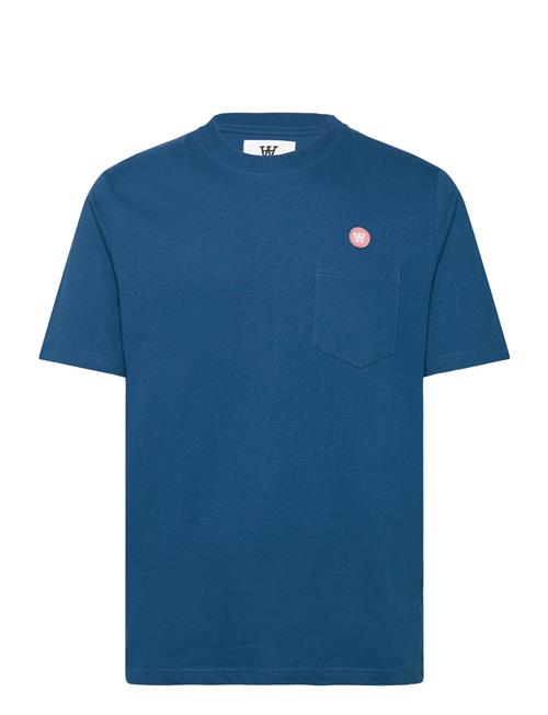 Double A by Wood Wood Adi Pocket Resort T-Shirt Gots Double A By Wood Wood Blue