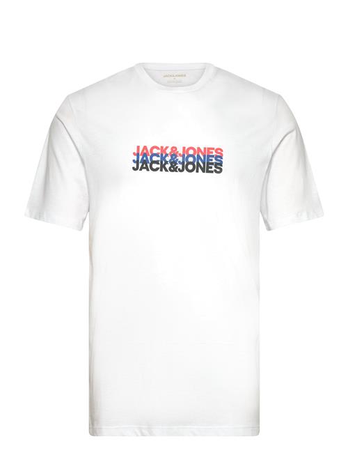 Jack & Jones Jjcyber Tee Ss Crew Neck Jack & J S White