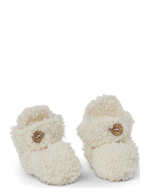 Booties Bouclé Merino Wool Smallstuff Cream