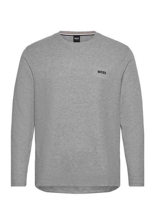 BOSS Waffle Ls-Shirt BOSS Grey