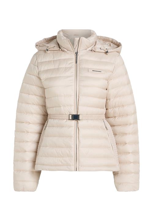 Calvin Klein Lw Padded Smocking Jacket Calvin Klein Cream