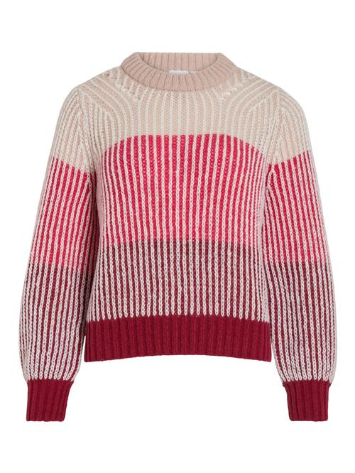 VILA Pullover 'Alina'  beige / pink / vinrød / hvid