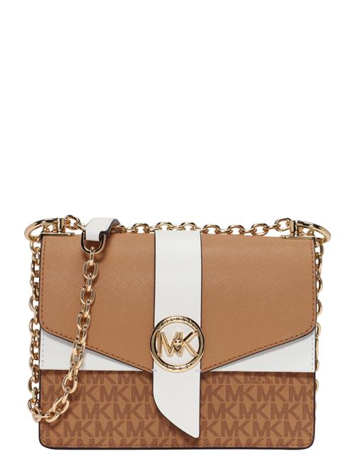 MICHAEL Michael Kors Skuldertaske 'CONV'  karamel / guld / sort / hvid