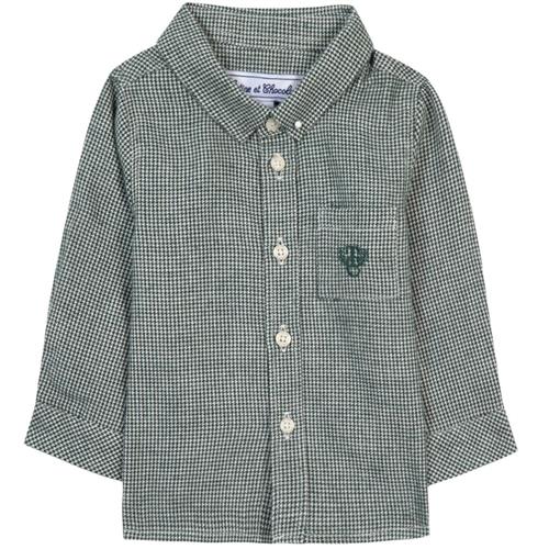 Tartine et Chocolat Bomuldsskjorte engelsk grøn 18 months  Grøn  18 måneder  mand