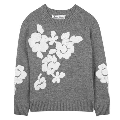 Tartine et Chocolat Uldstrikket sweater Heather Gray | Grå | 4 years