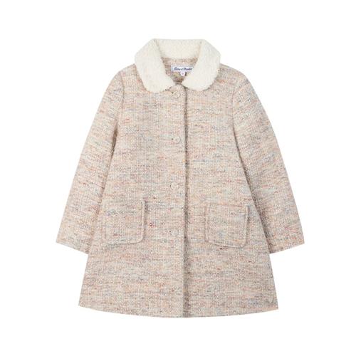 Tartine et Chocolat Dufflecoat i uld, pink | Lyserød | 6 years