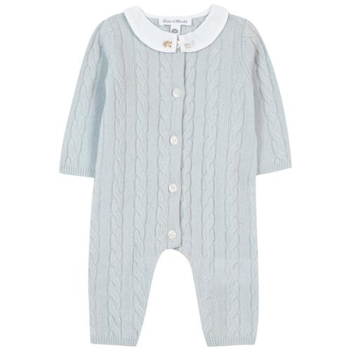 Tartine et Chocolat Uld-onesie himmelblå | Blå | 9 months