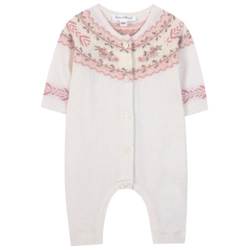 Tartine et Chocolat Onesie i uld, perle |  | 18 months