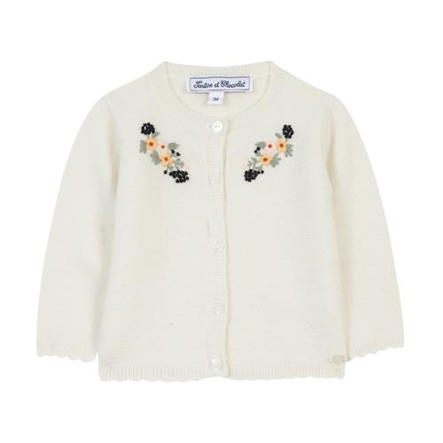 Tartine et Chocolat Cardigan i uld, cremefarvet |  | 3 years