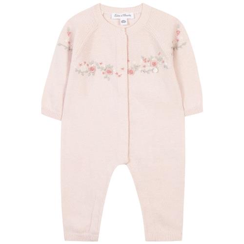 Tartine et Chocolat Onesie i uld Lyserød | Lyserød | 6 months