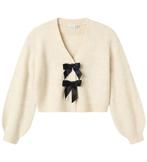 Name It Cardigan - Strik - NkfFrina - Jet Stream/Black Bow