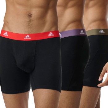 adidas 3P Active Flex Cotton Boxer Brief Flerfarvet bomuld Small Herre