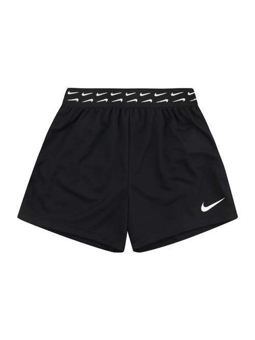 NIKE Sportsbukser  sort / hvid