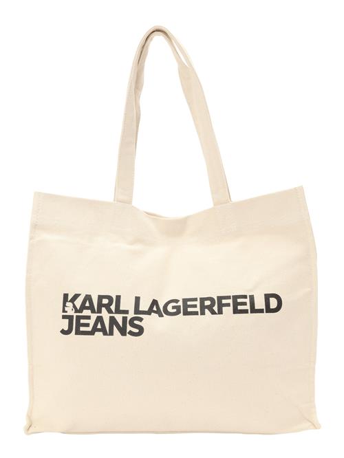 KARL LAGERFELD JEANS Shopper  beige / sort