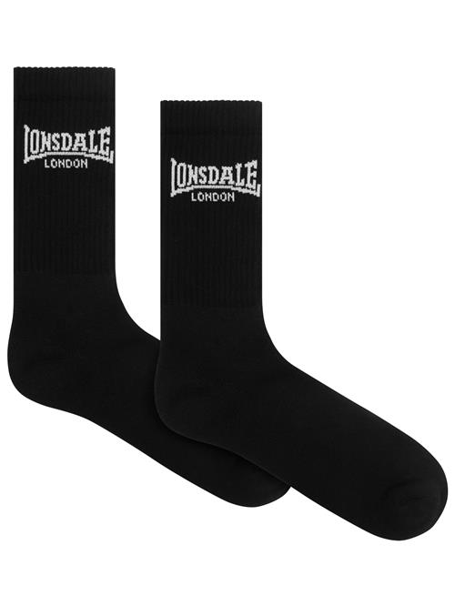 LONSDALE Sokker ' Gilbert '  sort / hvid