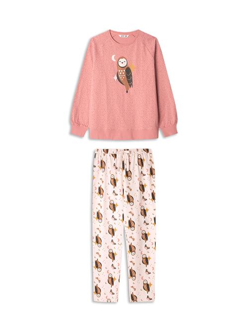 Gisela Pyjamas 'Set'  brun / gammelrosa / pastelpink / sort