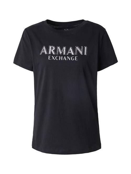 ARMANI EXCHANGE Shirts  sølvgrå / sort