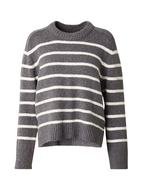 Abercrombie & Fitch Pullover 'MADELINE'  mørkegrå / hvid