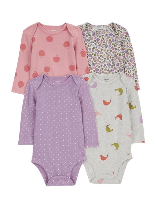 Carter's Sparkedragt/Body  grå-meleret / lavendel / lyserød / lys pink