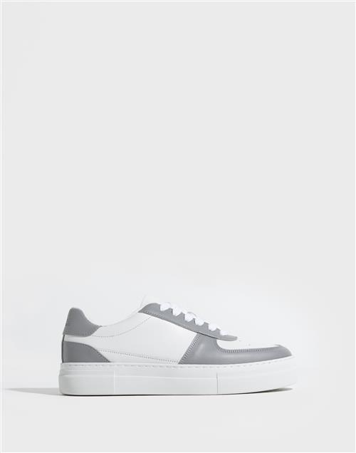 Selected Homme Slhharald Leather Sneaker Lave sneakers Grå