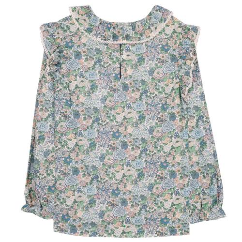 Tartine et Chocolat Blomstret bluse Celadon | Grønn | 4 years