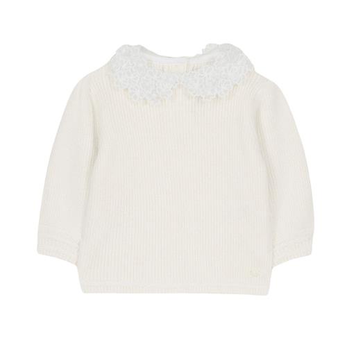 Tartine et Chocolat Sweater med krave, cremefarvet |  | 2 years