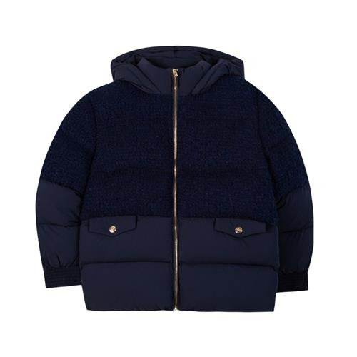 Tartine et Chocolat Dunjakke i uldboucle Navy | Marine blå | 5 years