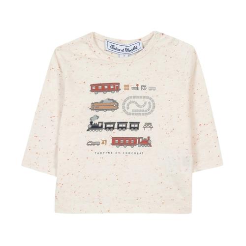 Tartine et Chocolat T-shirt i bomuldsblanding Pearl Cream |  | 3 years