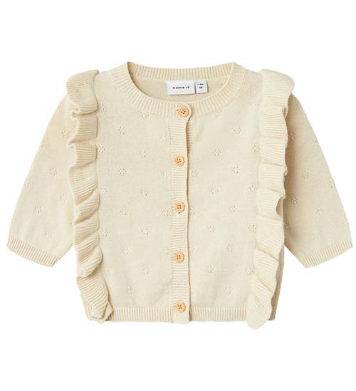 Name It Cardigan - Strik - NbfSomine - Summer Sand m. HulmÃ¸nster