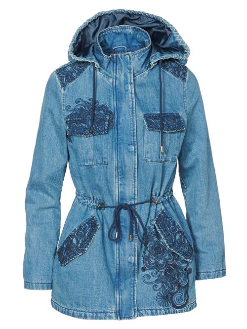 KOROSHI Overgangsparka  blue denim