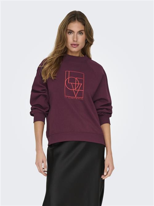 JDY Sweatshirt  purpur / lys rød