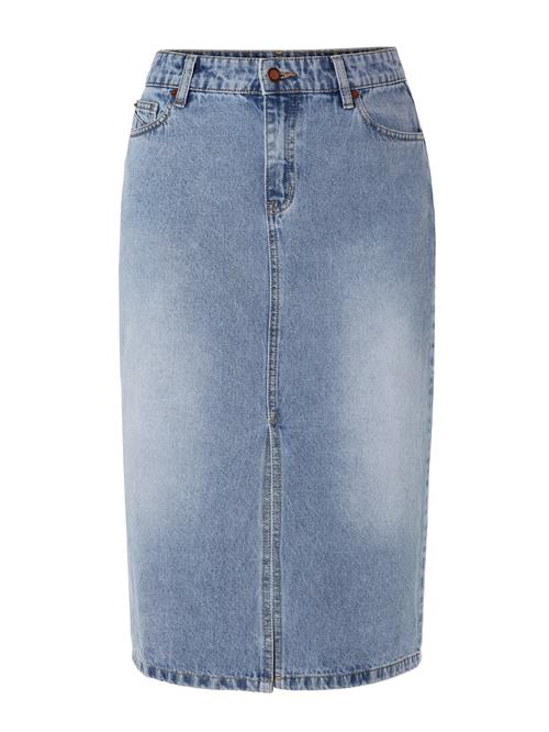 TATUUM Nederdel 'MEDIANA'  blue denim / brun