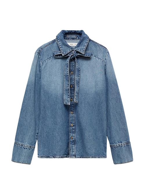 MANGO Bluse 'LANA'  blue denim