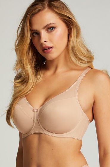 Hunkemöller Ikke-formstøbt minimizer bøjle-bh Nina Beige