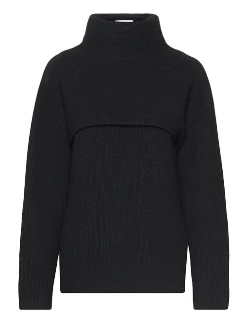 Calvin Klein Recycled Wool Overlay Sweater Calvin Klein Black