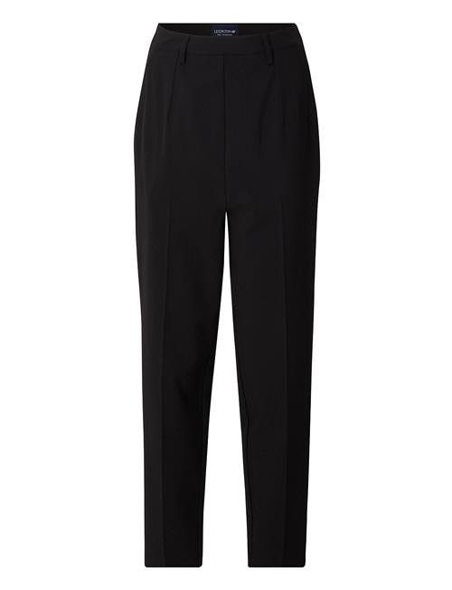 Tina Straight-Leg Cropped Pants Lexington Clothing Black