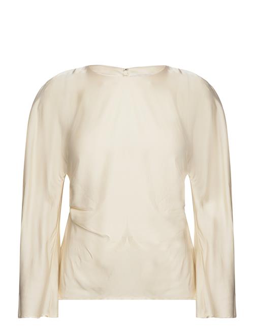 Malina Mackenzie Wide Sleeve Draped Blouse Malina Cream