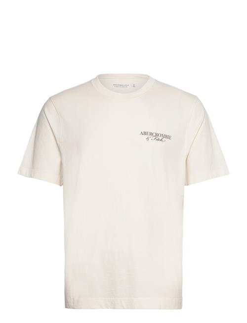 Abercrombie & Fitch Anf Mens Graphics Abercrombie & Fitch Cream