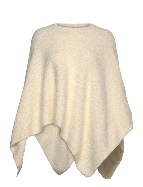 Mango Round Neck Knitted Cape Mango Cream