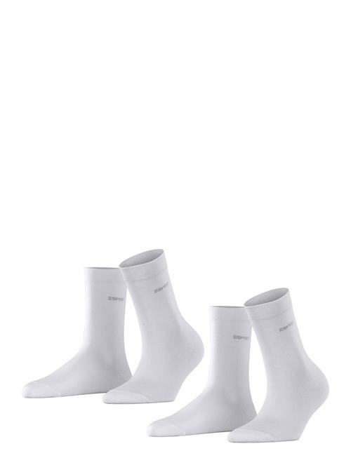 Basic Easy 2-Pack Sustainable Uni Coloured Esprit Socks White