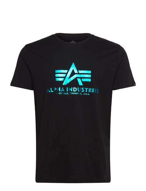 Alpha Industries Basic T-Shirt Foil Print Alpha Industries Black